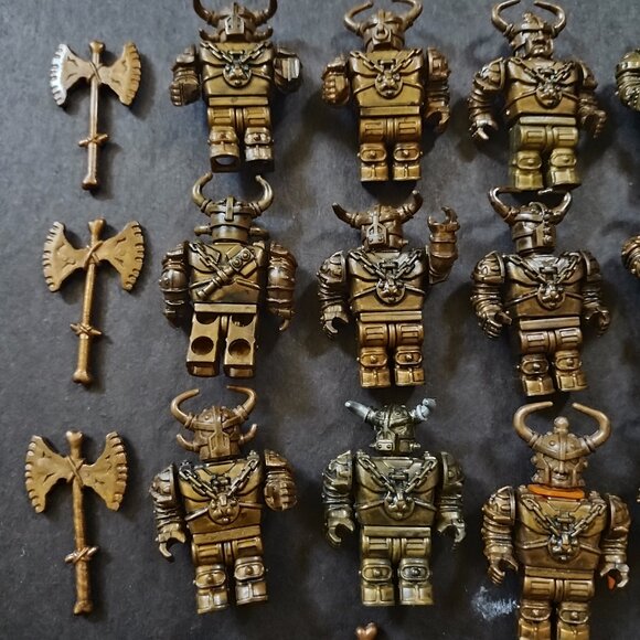 Mega Bloks Dragons Krystal Wars Mini Figures Knights, Orc LOT - Picture 3 of 4